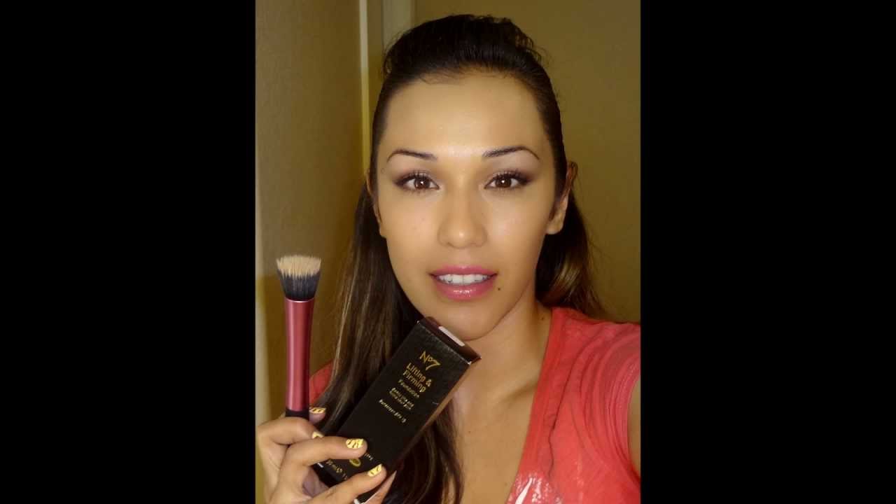 No.7 Boots foundation & Real Techniques foundation brush Demo YouTube