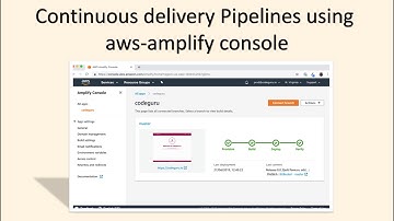 continuous delivery pipelines using aws-amplify console (EP-2)