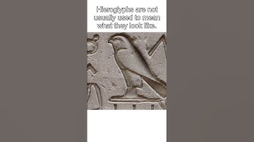 How Did Egyptian Hieroglyphs Work? #shorts