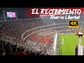 El recibimiento de river vs libertad par en el monumental  libertadores 2024