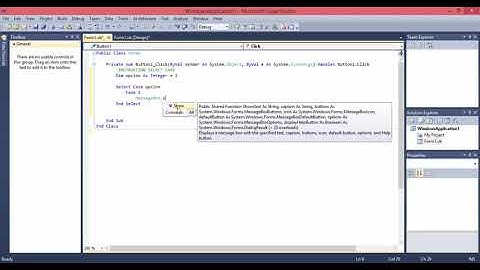 Sesión 9: Visual Basic 2010 - Instrucción Select Case