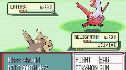 Pokemon Sapphire - Catching Latias