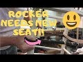 OLD ROCKER NEEDS A NEW SEAT !! ( and painting )