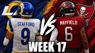 Rams vs Buccaneers Week 17 Simulation | Madden 27 Rosters