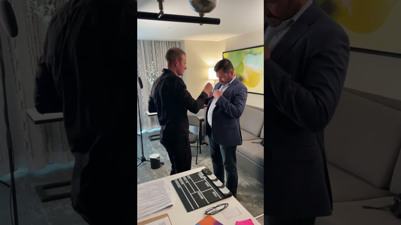 Behind the scenes on the AWS shoot, clip 5