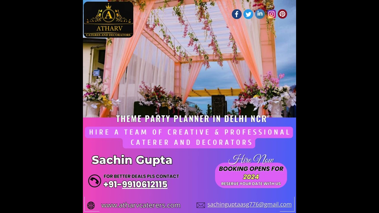 👉 Theme Party Planner - Atharv Caterers & decorator