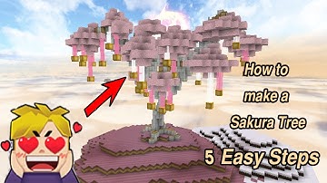 HOW TO MAKE A SAKURA TREE[Skyblock BlockmanGo] #skyblock #blockmango #minecraft