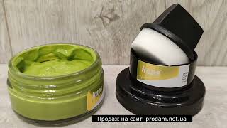 Крем світло зелений для шкіряного взуття Kaps Delicate 50мл № 132-zielona-wyspa