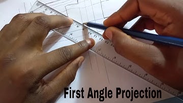 How to draw in First Angle Projection  | Orthographic projection part 2