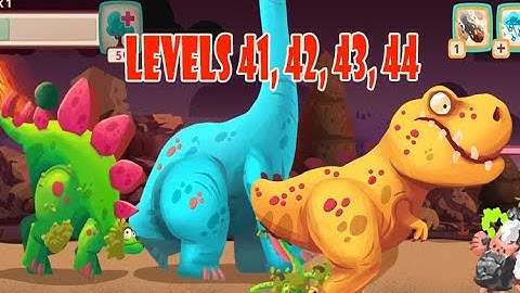 DINO BASH : LEVELS 41, 42, 43, 44 CLEARED