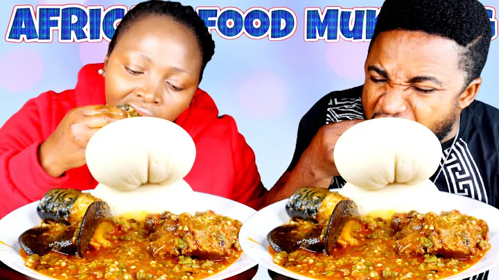 MY HUSBAND NEVER SAW THIS COMING | MARRATON CHALLENGE | RECORD BREAKER | OKRA SOUP AND FUFU MUKBANG