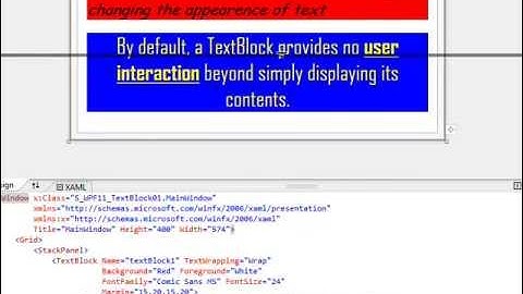 C# Edge 285    WPF11   TextBlock