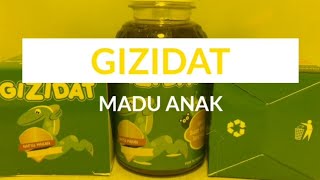 GIZIDAT MADU IKAN SIDAT - PENAMBAH NAFSU MAKAN ANAK - MENINGKATKAN IMUN - SUPLEMEN - HERBAL ALAMI