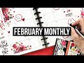 Plan with Me // February 2020 Monthly Page // Big Happy Planner // How to Decorate Your Monthly View