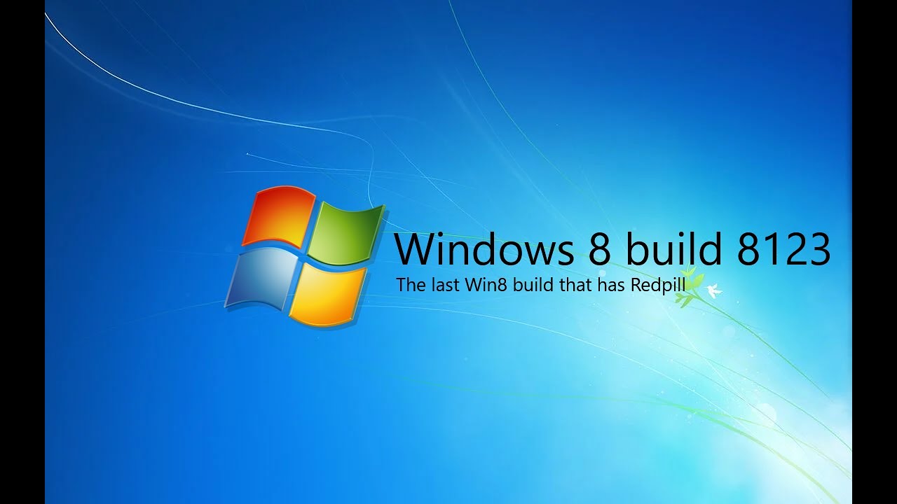 Windows 8 build 8123 - last build that uses Redpill - YouTube