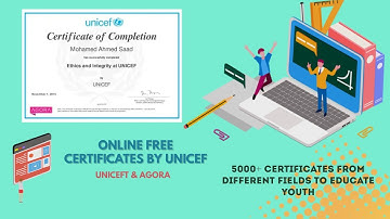 Online Free Courses by UNICEF- Free Certificates by UNICEF- Online Free Certificates