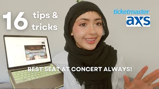 ultimate GUIDE on how to SUCCESSFULLY buy tickets on TICKETMASTER \& AXS (presale, floor, tips\/hacks)
