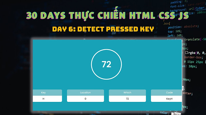 Hướng dẫn 30 days of html - 30 ngày html