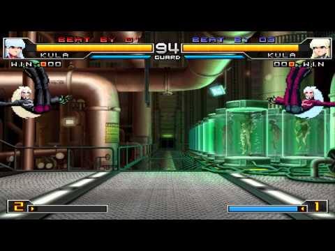 The King of Fighters 2002 UM: Kula Diamona vs. Kula Diamond Mirror Match (double KOs, ryona [リョナ])