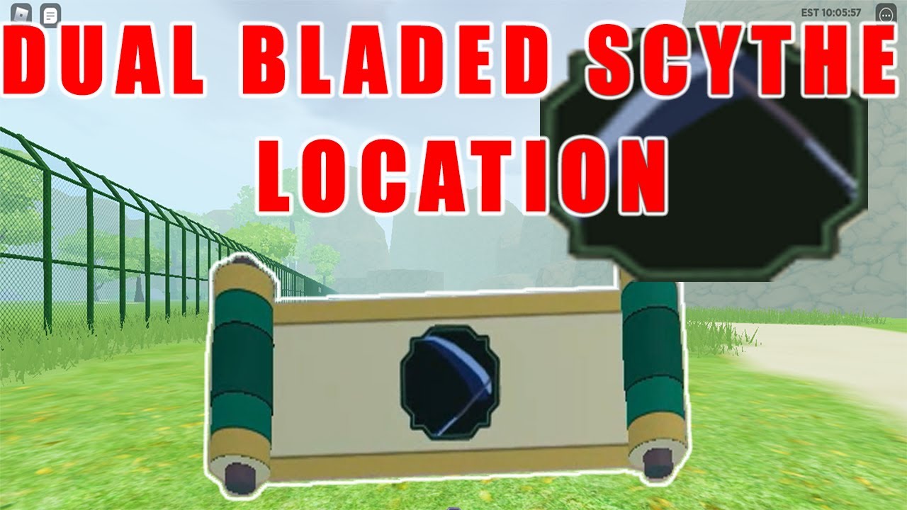 Dual Bladed Scythe Spawn Location Shinobi Life 2 Youtube - custom scythe roblox