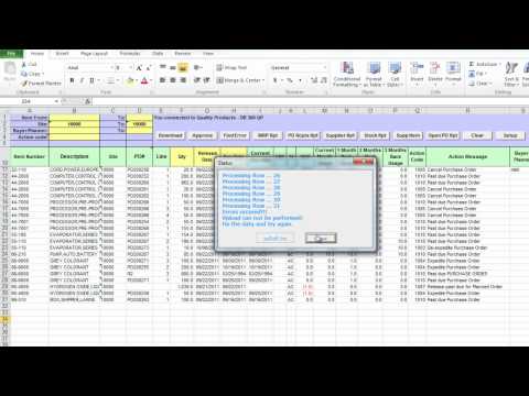 PO Automation Excel Tool for QAD - 32Soft