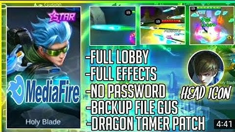 Gusion Starlight Skin Script With Lobby Effects + Background + Frame All Patch No Password