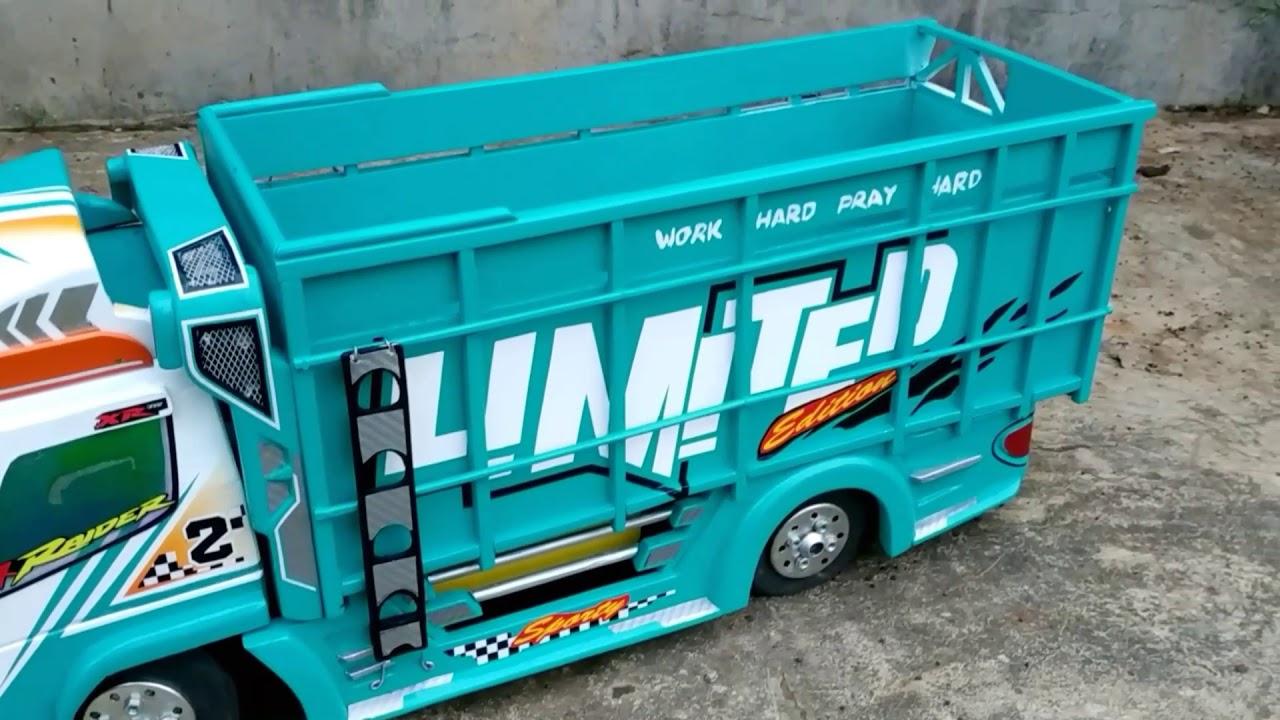  Miniatur  truk  sederhana bahan kayu CANTER MANIA part 3 