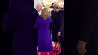 Thumbnail for Biden says 'welcome home' as Trumps arrive at White House