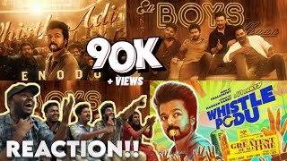 Whistle Podu Lyrical Video | REACTION!! | Thalapathy Vijay | Yuvan | VP | Prabhu Deva | GOAT