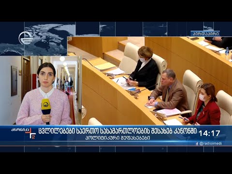 ცვლილებები საერთო სასამართლოების შესახებ კანონში - პოლიტიკური შეფასებები