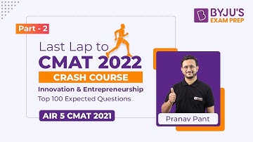 CMAT Crash Course | Innovation and Entrepreneurship | Last Lap to CMAT 2022 | BYJU