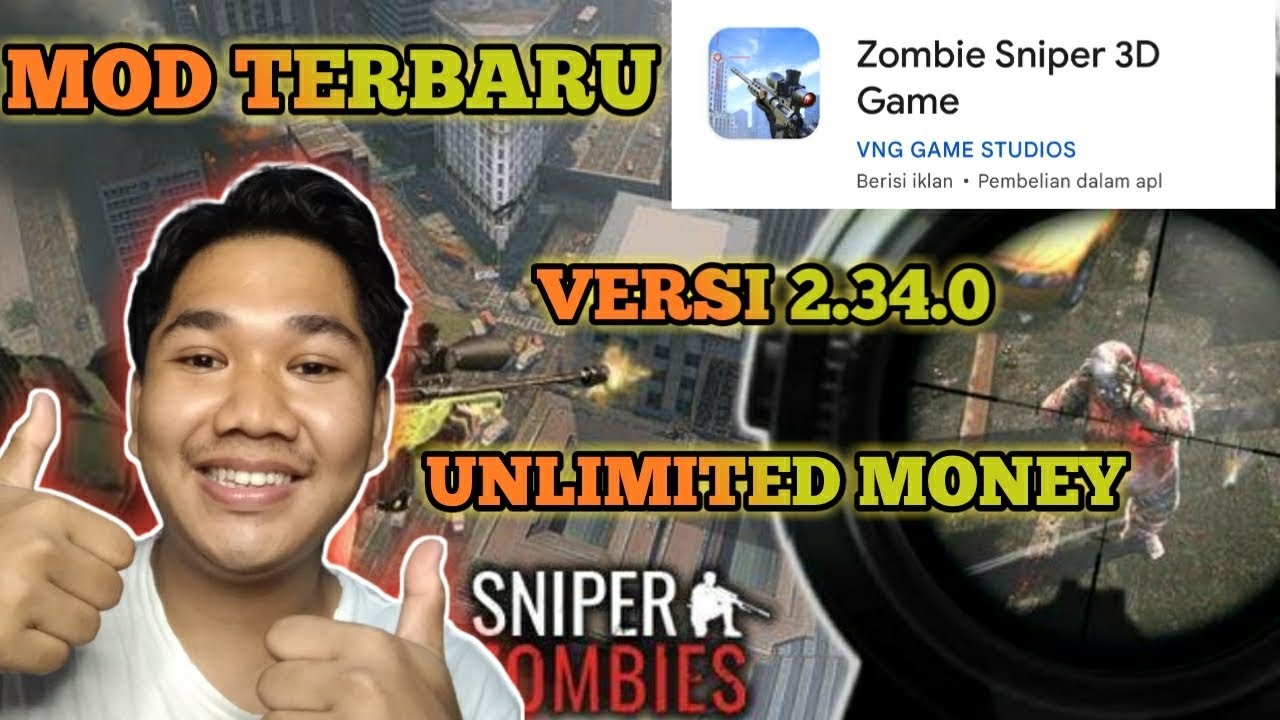 ZOMBIE SNIPER 3D MOD UNLIMITED MONEY ZOMBIE SNIPER 3D INDONESIA