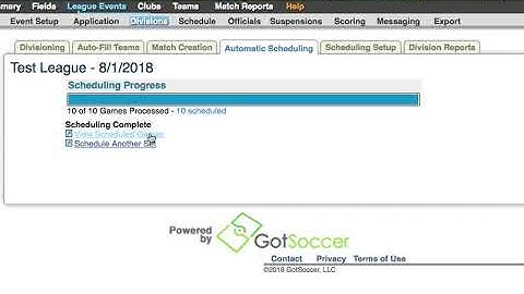 Auto Scheduler League