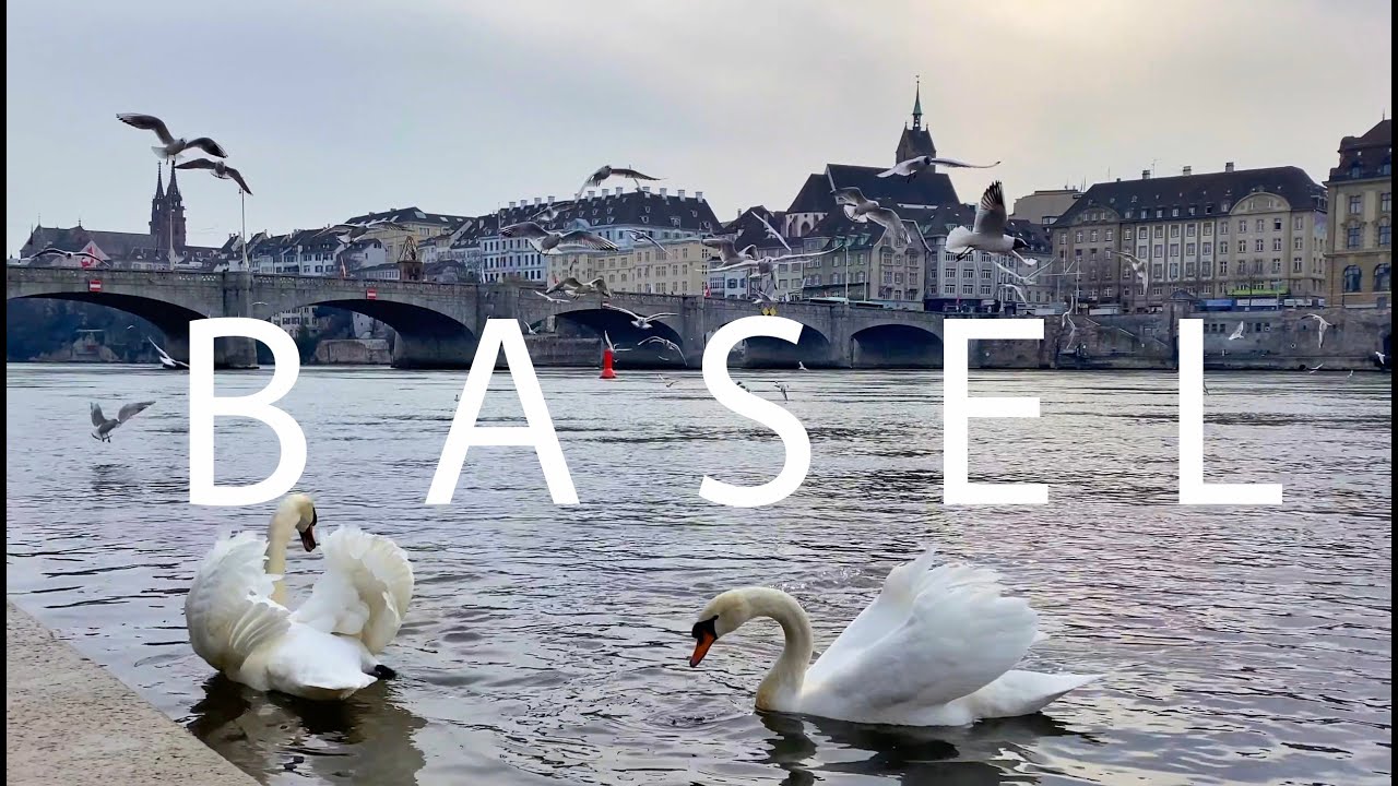 Basel, Switzerland cinematic moments from above 4K