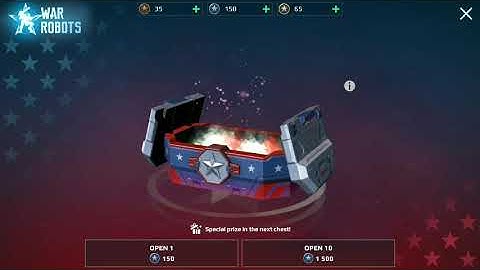 Opening special sliver chest in war robot space tech fair #warrobot