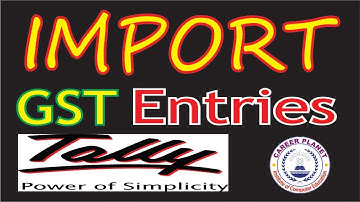GST Import goods and Services Accounting Entries in Tally ERP 9 Part-19|GST Accounting  in Tally