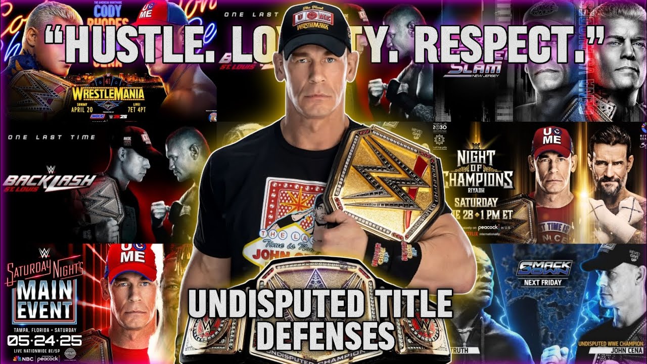 Every John Cena WWE Undisputed Title Defenses