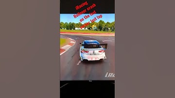 iRacing Massive Flip Crash 😱😭 #simracing #car #iracing #carcrash #rollover