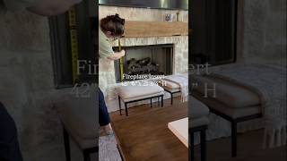 FAQ: Fireplace Measurements #stonefireplace #fireplacemakeover
