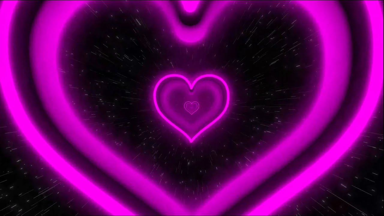 Double Neon Love Heart Tunnel Particles Background 6 HOUR 4k 60fps double-neon-love-heart-tunnel-particles-background-6-hour-4k-60fps