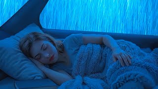 Fall Asleep in 3 Minutes 🌧️ Heavy Rain on Car Window & Cozy Camper ASMR for Deep Sleep