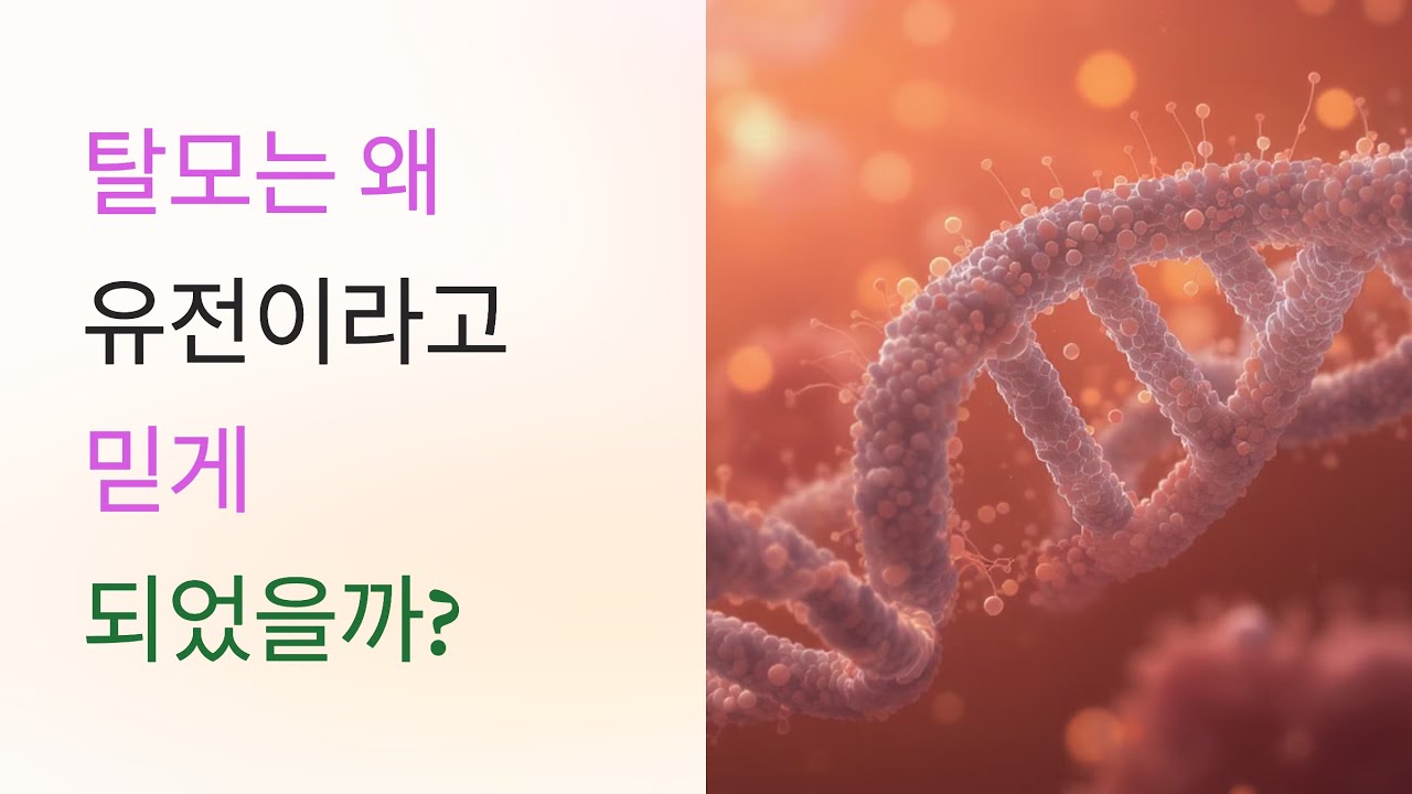 탈모를 ‘유전’ 하나로 끝내는 순간 놓치는 것들: 원인 프레임 재설계 - YouTube