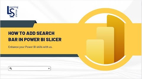How to add Search Bar in Power BI Slicer | Enable search functionality to Power BI Slicer |