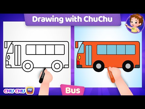 Видео: How to Draw a Bus? - More Drawings with ChuChu - ChuChu TV Drawing Lessons for Kids