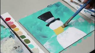 Fun Snowman Painting / Christmas Painting