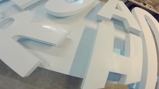 DIY  3D Brand Logo/Sign with Styrofoam