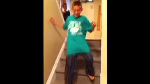 Clumsy Colin Falls Down the Stairs!