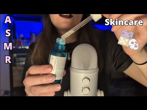 ASMR Te cuido para dormir bien y rápido | SKINCARE cremas & líquidos      😴