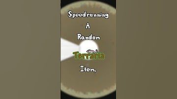 Speedrunnen: een willekeurig Terraria-item, deel 6! #shorts #terraria