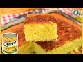 Sem trigo  bolo de milho de latinha fofinho e molhadinho feito no liquidificador  receitas de pai